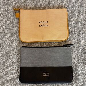 ACQUA DI PARMA travel bags SET of TWO cosmetic bags makeup case travel accessory